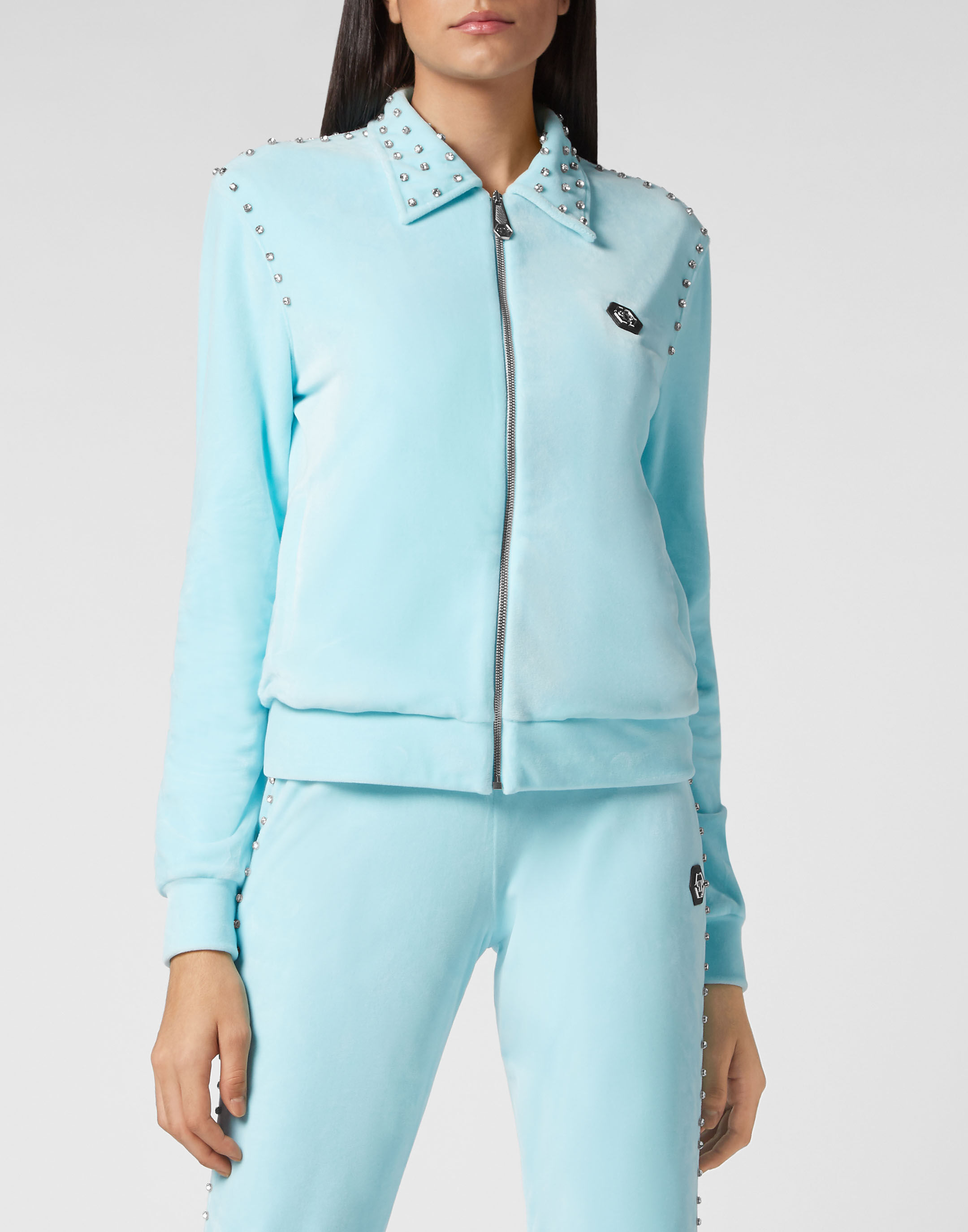 TRACKSUIT ZIP UP JACKET JOGGING PANTS STONES Philipp Plein Outlet