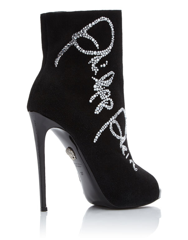 bootie high heels "Crystal Plein"