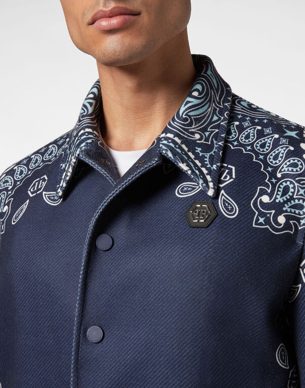 Wool Bomber Paisley Bandana