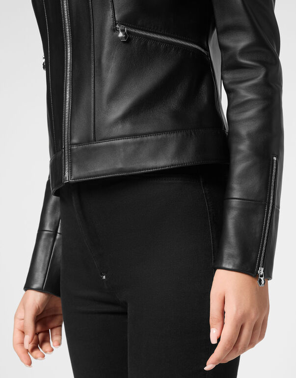 Leather Biker Jacket LS