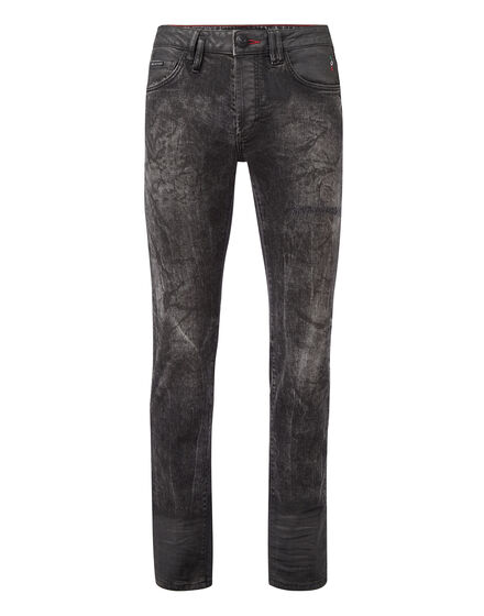 Denim Super Straight Cut Embroidery Hexagon