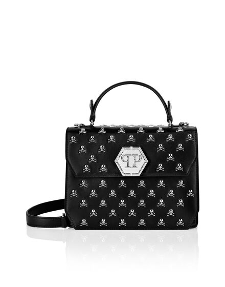 MEDIUM HANDBAG SUPERHEROINE SKULL & BONES