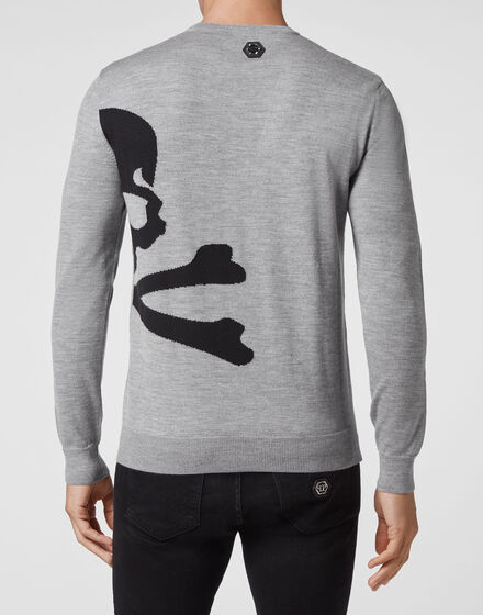 Wool Pullover Round Neck LS