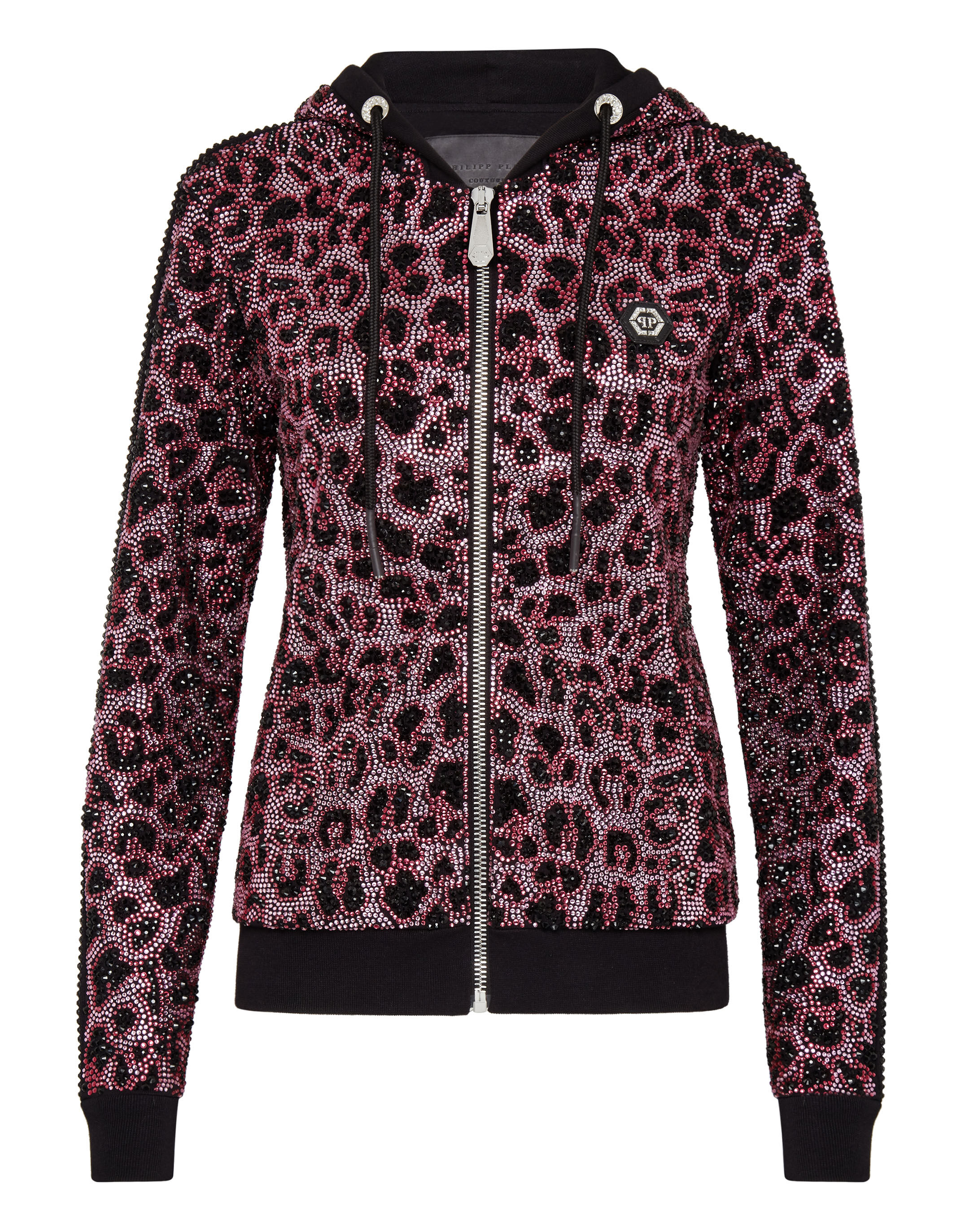 Pink sweat jacket deals