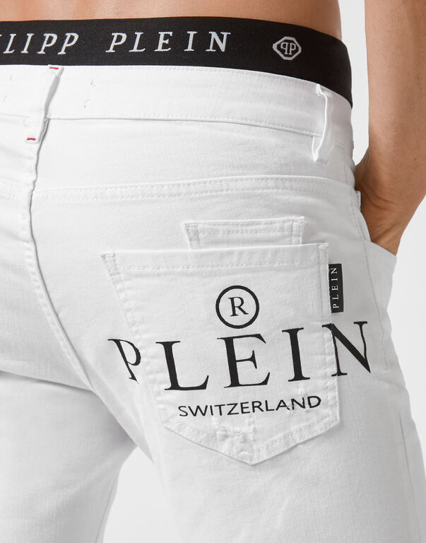 Denim Trousers Straight Cut Supreme Iconic Plein