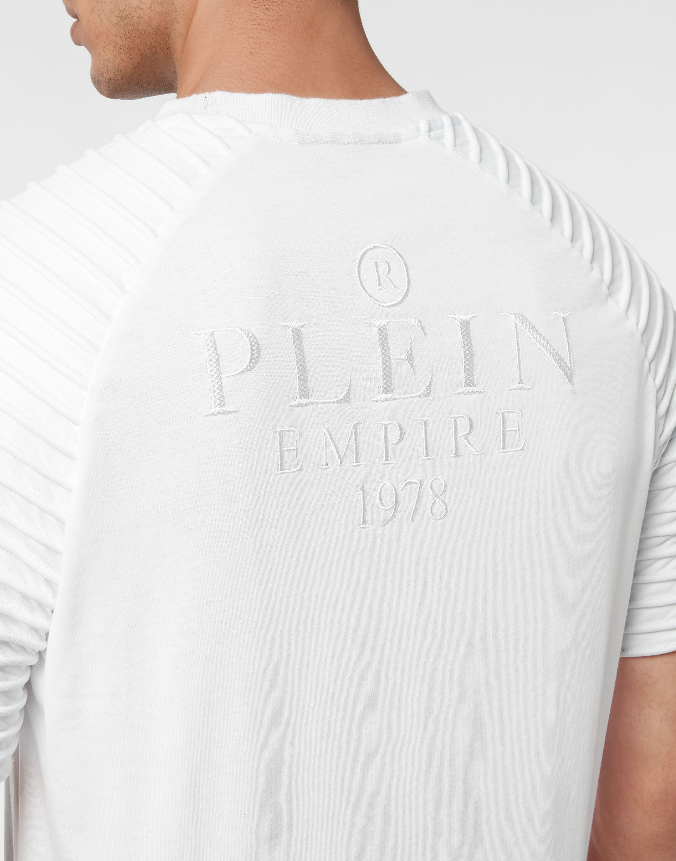 Tシャツ・カットソー PHILIPP PLEIN Men T Shirts AADC MTK7743 PJY002N 01 White Philipp Plein men's cotton T-shirt fadcmtk7443pjy002n White
