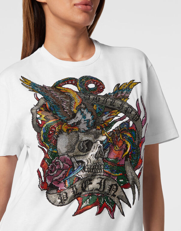 T-shirt Roundneck SS with crystals Tattoo