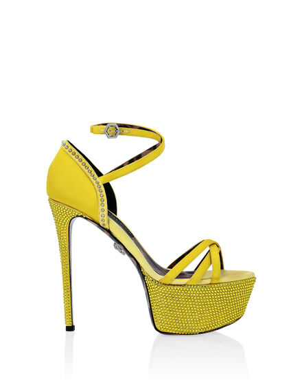 Crystal Platform Sandals