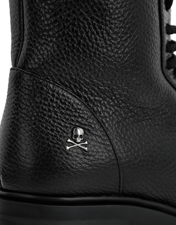 Leather Boots  with shearling inside Iconic Plein