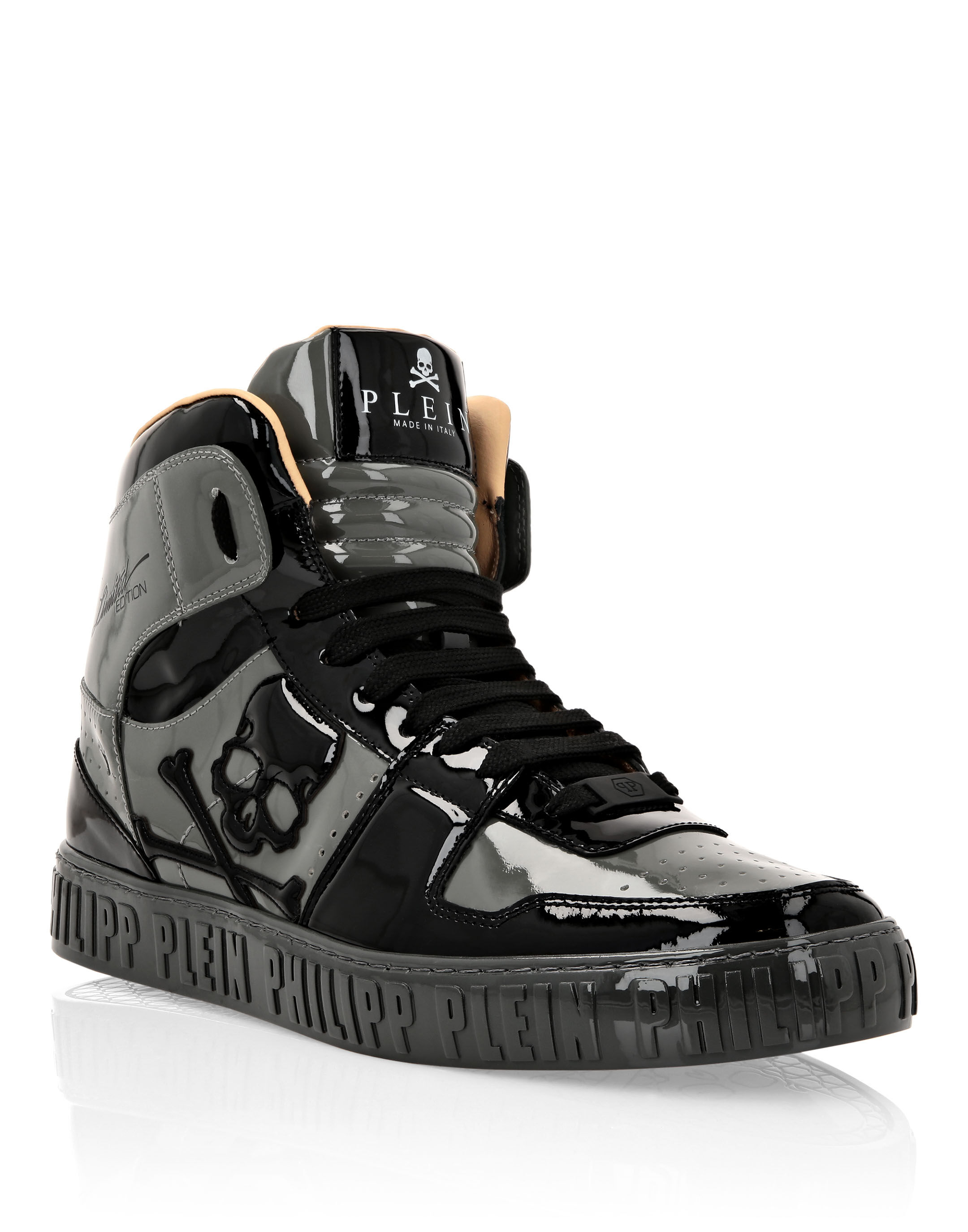 HI TOP SNEAKERS NOTORIOUS PATENT SKULL Philipp Plein Outlet