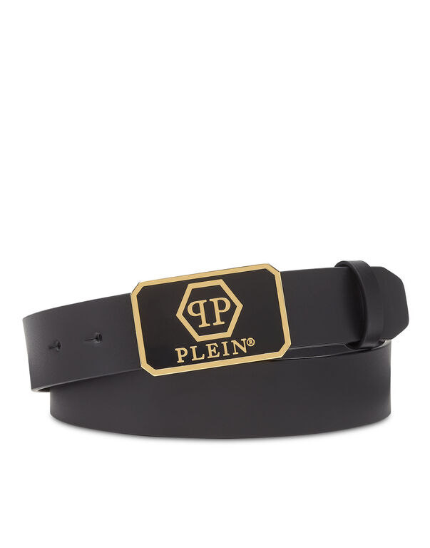 Leather Belt Hexagon