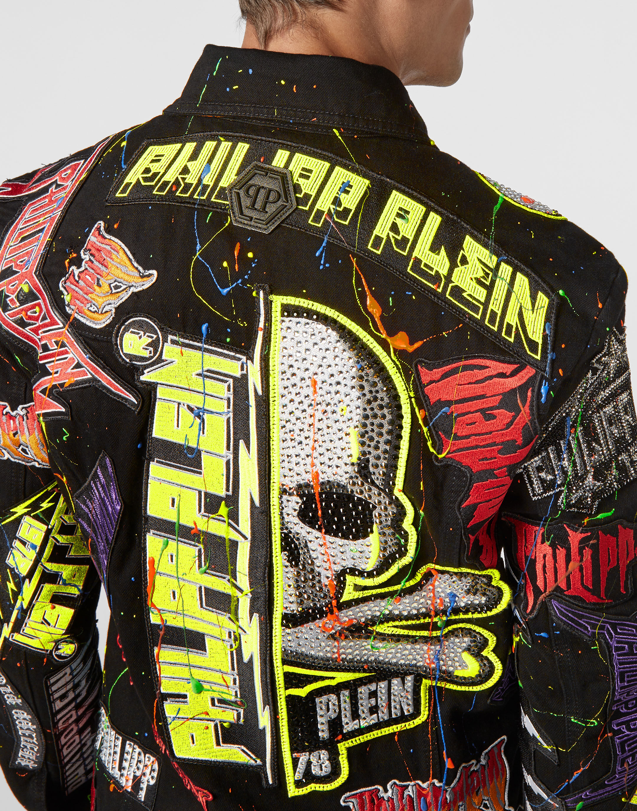 Denim rock jacket store
