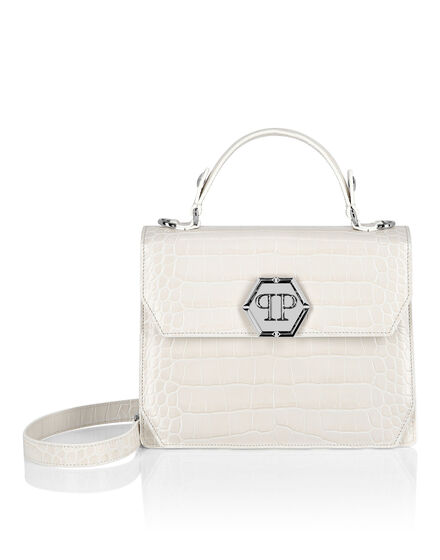 Medium Handbag Superheroine Croco Print