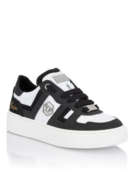 Mix Materials Low-Top Sneakers