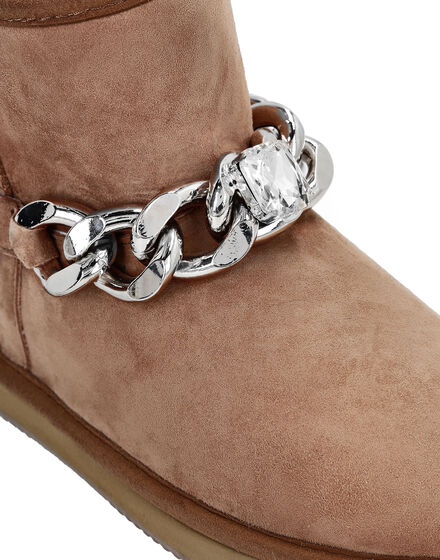 Boots Low Flat Chains