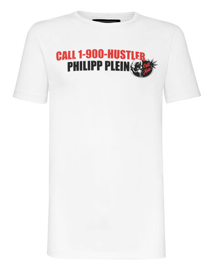 T-shirt Platinum Cut Round Neck Statement