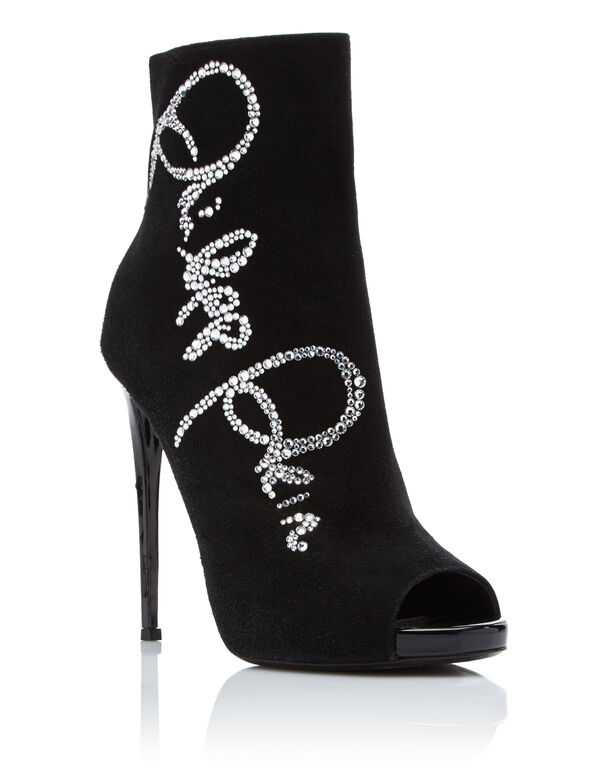 bootie high heels "Crystal Plein"