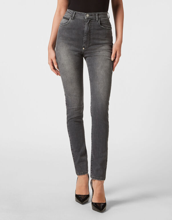 Denim Trousers Super High Waist Jegging