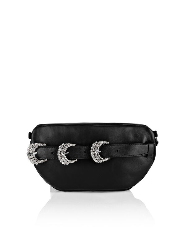 Leather Fanny Pack Crystal