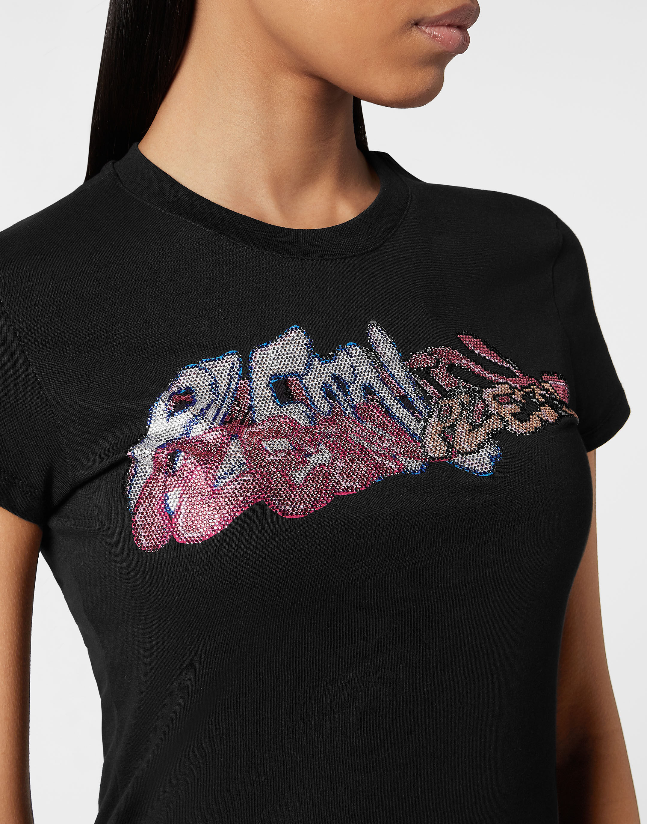 CONP 23SS Dot Porcelain T-shirt 新品未使用タグ付 T-Shirt Sexy Pure with Crystals Bombing Graffiti | Philipp