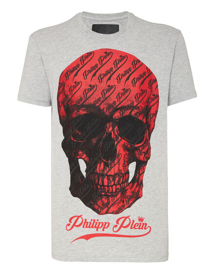 T-shirt Round Neck SS Allover skull