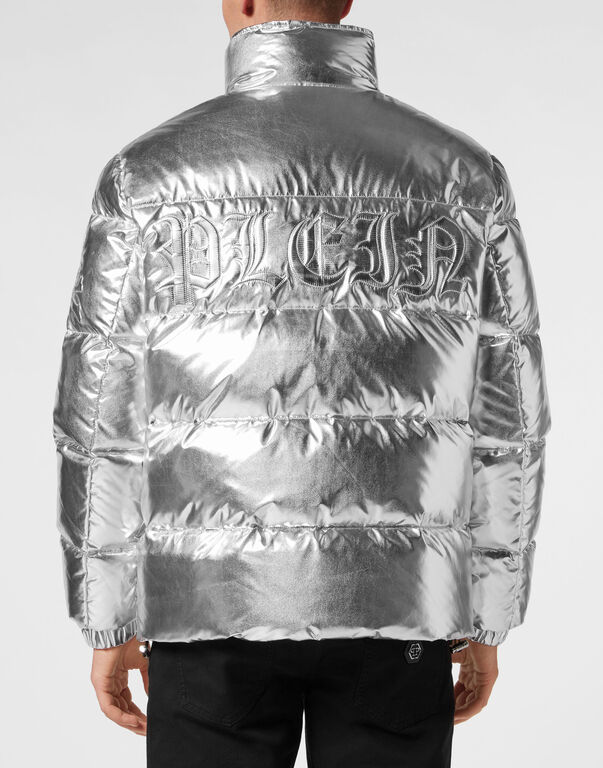Nylon Puffer Jacket Gothic Plein