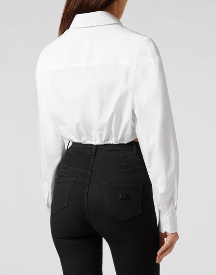 Popeline  Cropped Shirt LS Popeline  Cropped Shirt LS