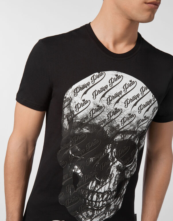 T-shirt Round Neck SS Allover skull