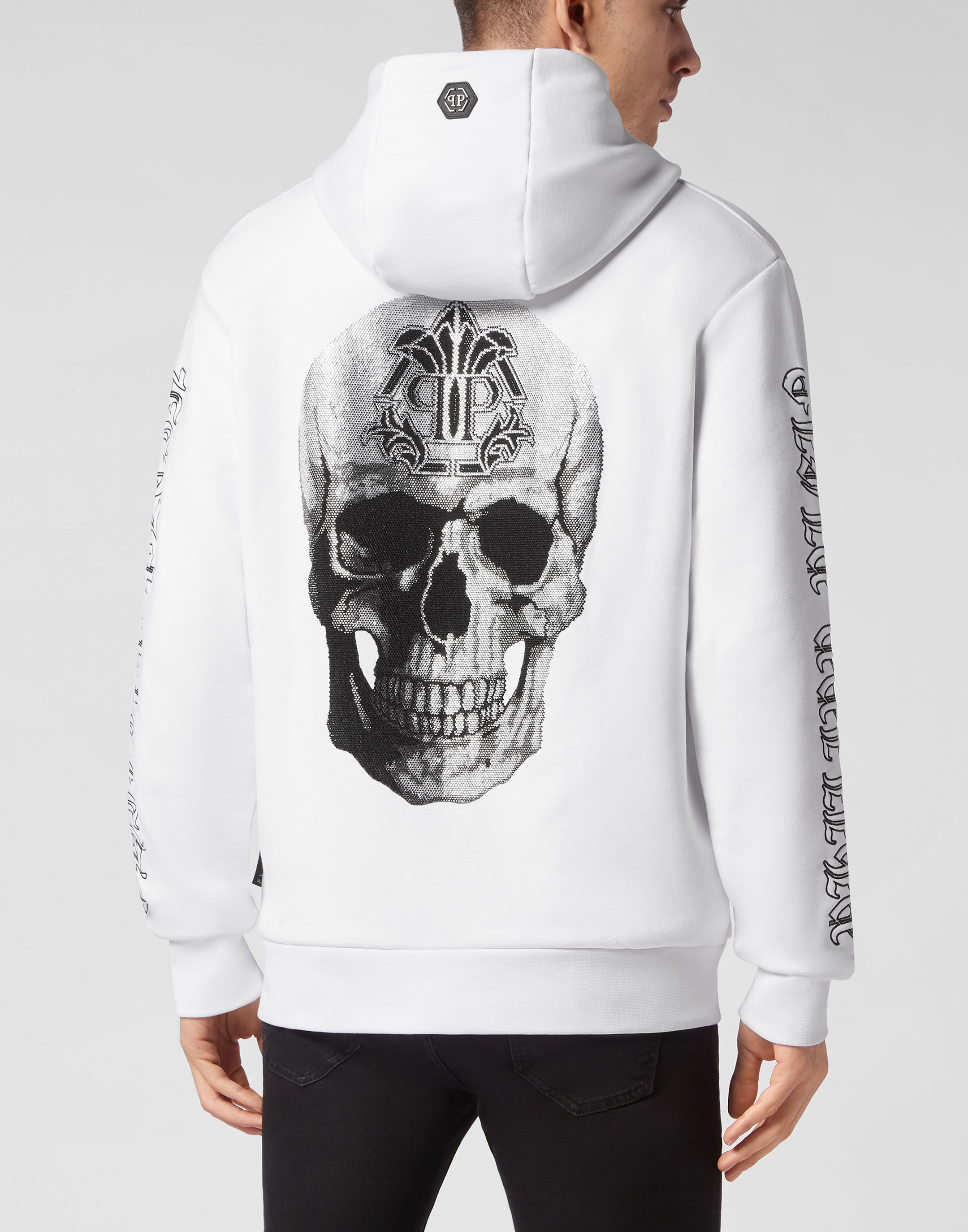 Hoodie sweatshirt Gothic Banner Philipp Plein Outlet