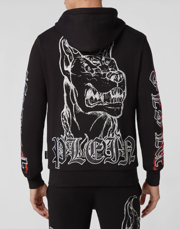 Hoodie Sweatjacket Gothic Plein