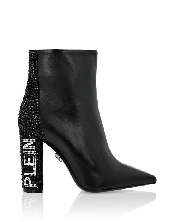 Boots High Heels Mid Crystal Plein