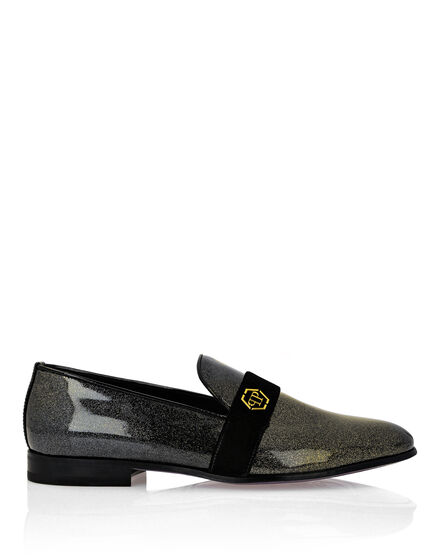 Patent Leather Loafers Hexagon