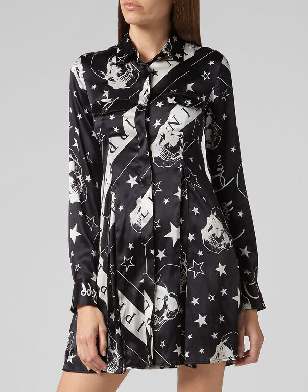 Shirt dress Stars and skull