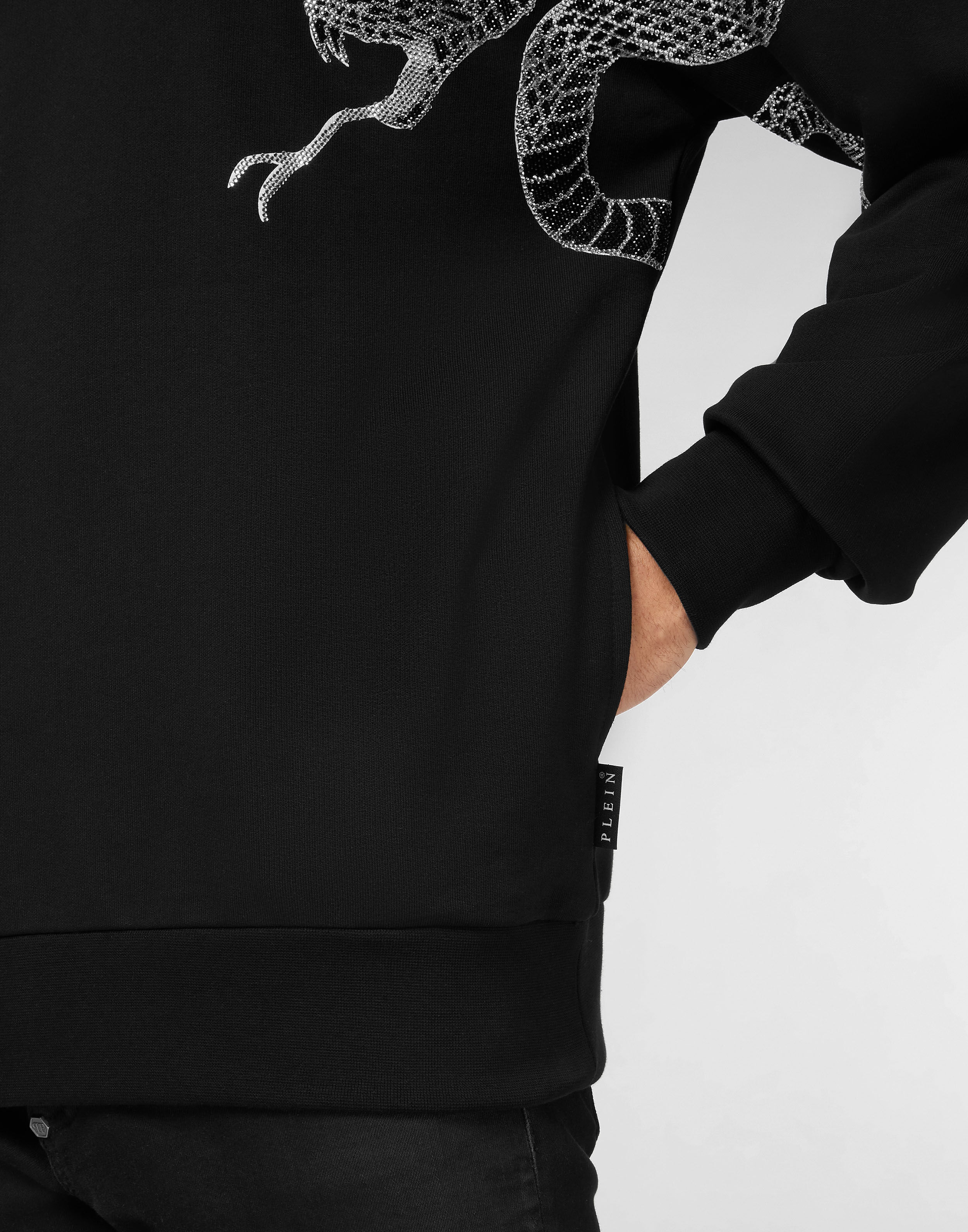 Philipp Plein スネークプリント パーカー Hoodie Crystal Snake | Philipp Plein Outlet