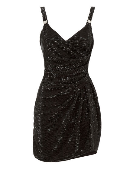 Crimped Mini Dress