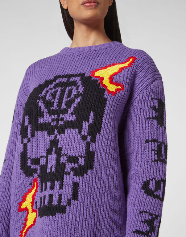 Round Neck Pullover LS Skull Round Neck Pullover LS Skull