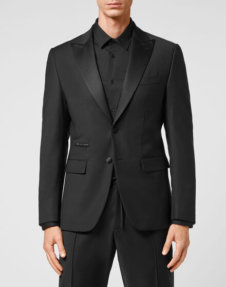 Wool Blazer Gigolò fit Skull strass with Crystals