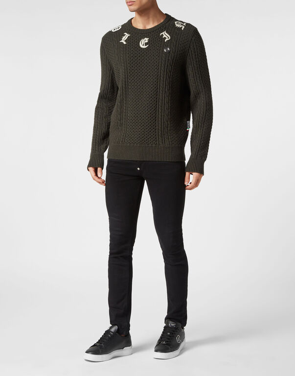 Wool & Cashemere Pullover Round Neck LS