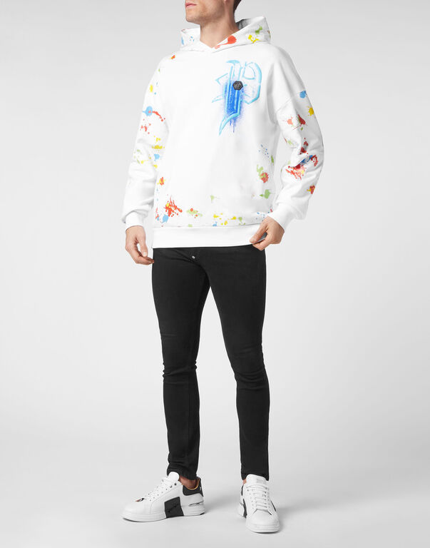 Hoodie sweatshirt Dripping Skull