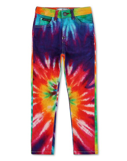 Denim Super High Waist Jegging Tie dye