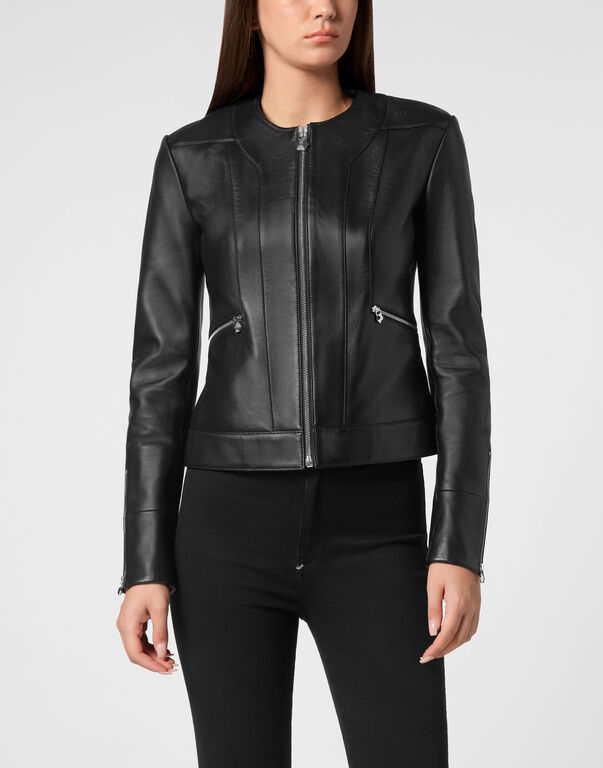 Leather Biker Jacket LS
