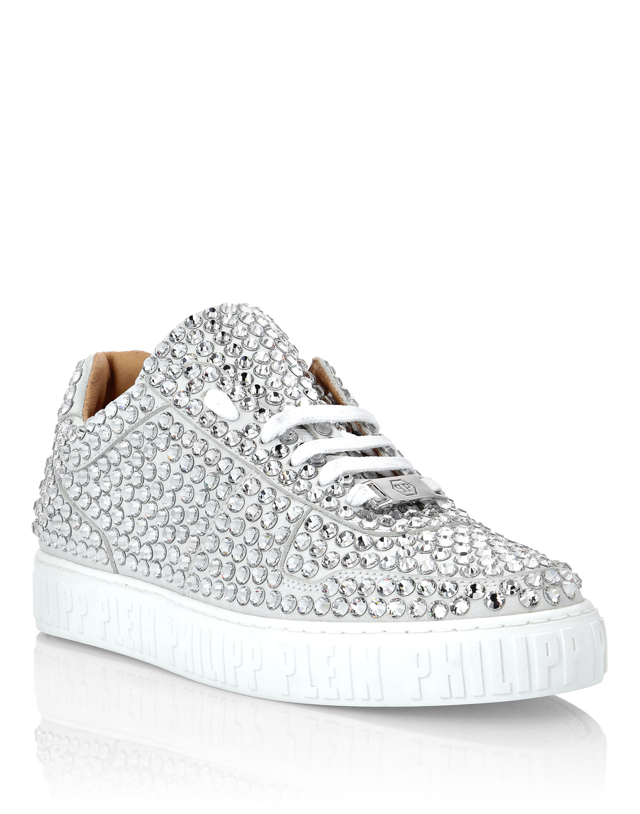 Leather Lo Top Sneakers Full Stones King Power Philipp Plein Outlet