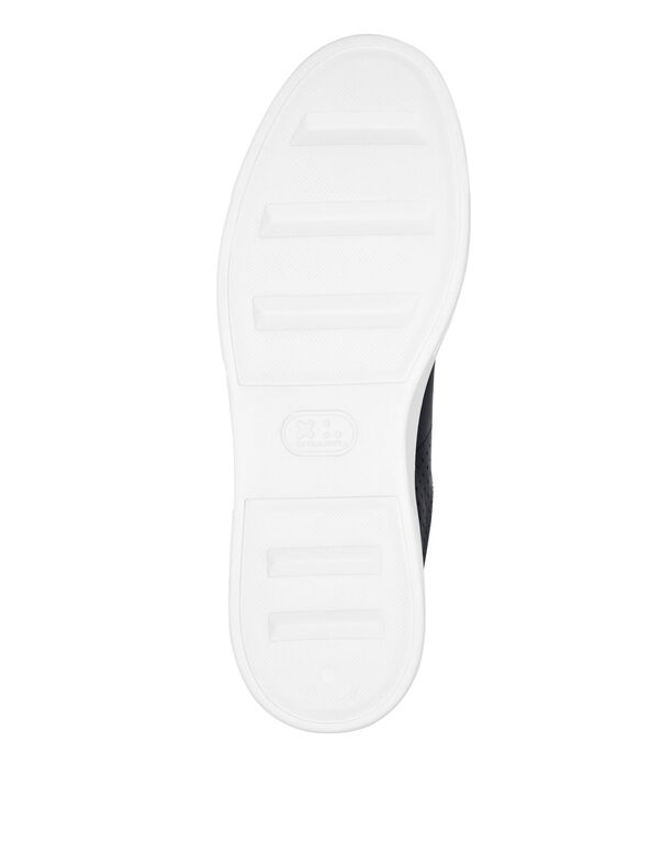 Mix Leather Lo-Top Sneakers