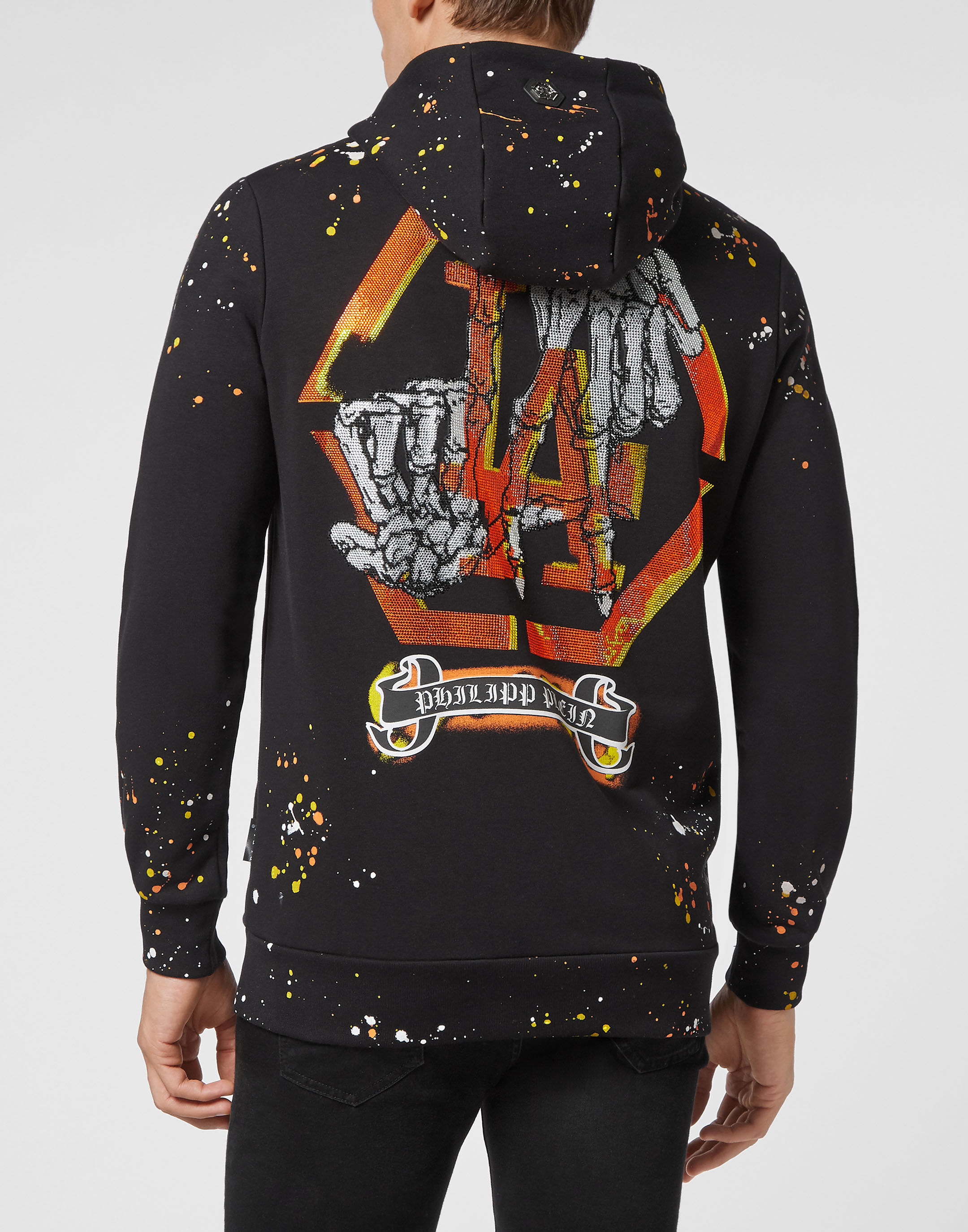 Hoodie sweatshirt Stones LA fingers | Philipp Plein Outlet