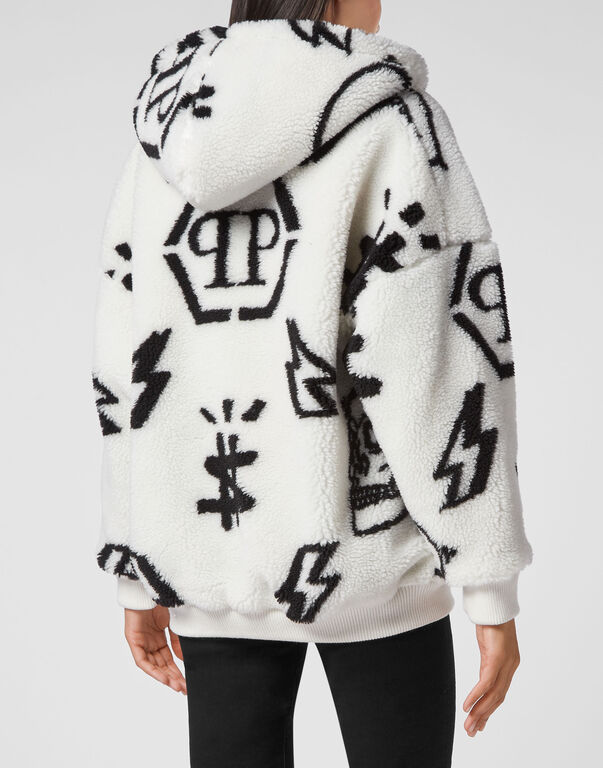 Eco fur Bomber Monogram