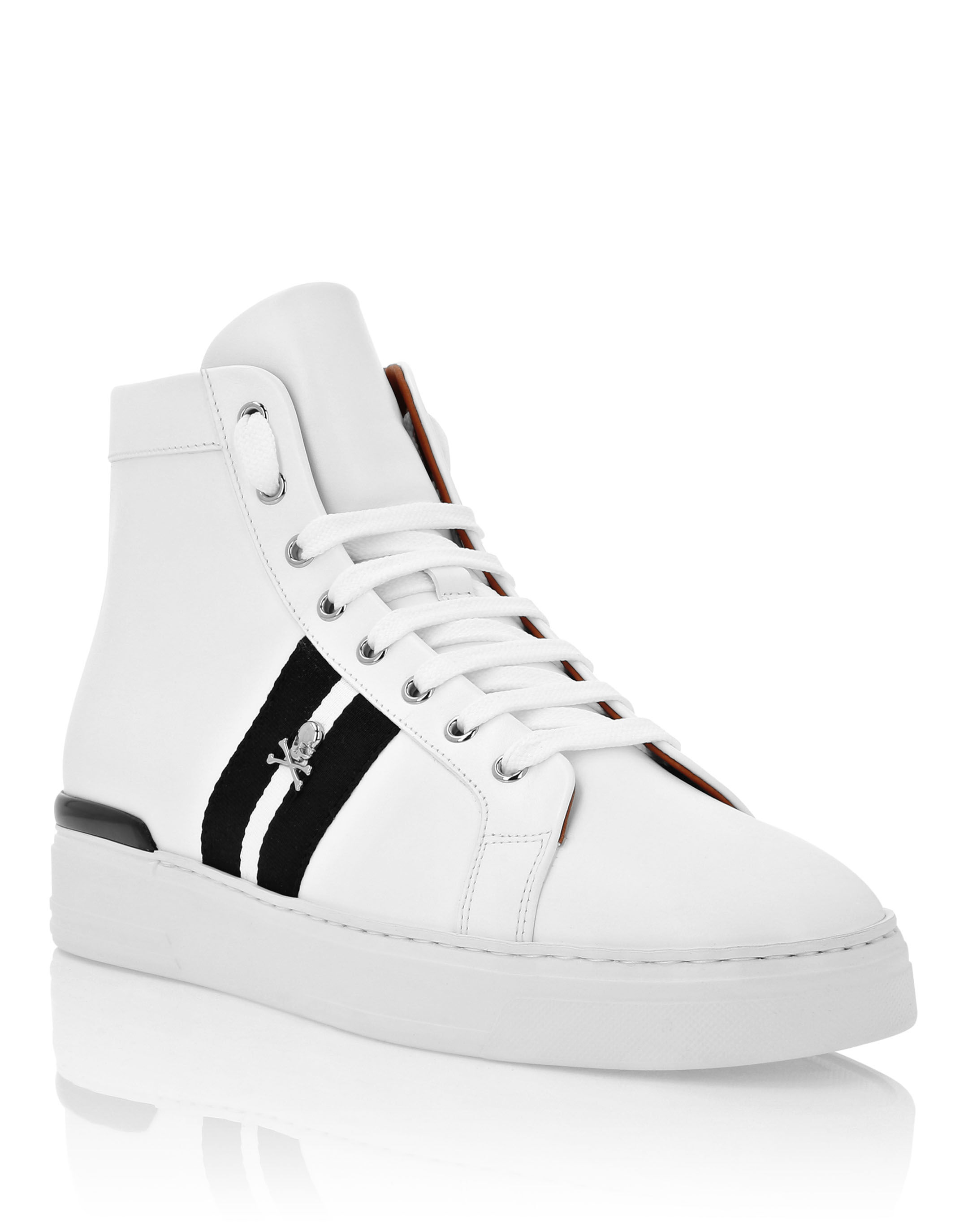White leather high tops womens top