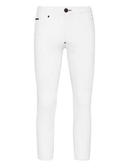 Denim Trousers Skinny Destroyed Iconic Plein