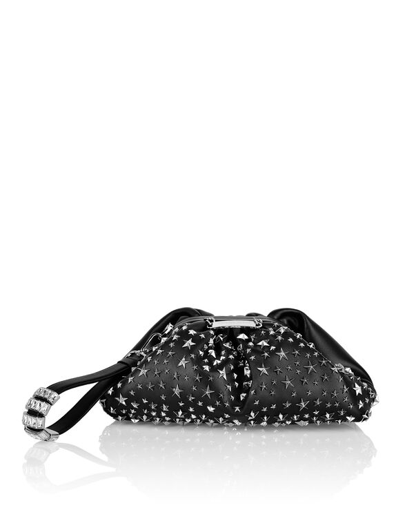 Leather Mini Pillow bag studs Stars