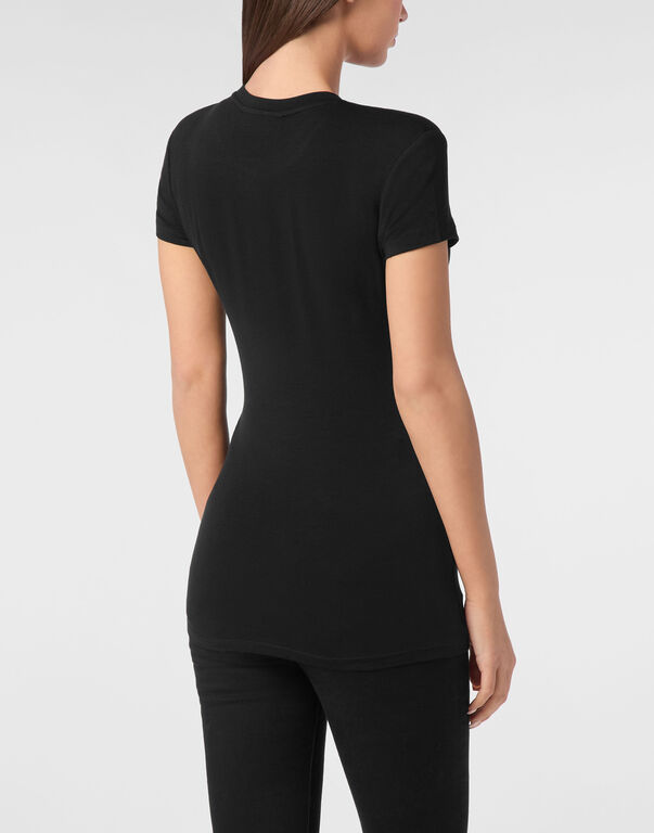 Modal T-Shirt Sexy Pure Round Neck SS