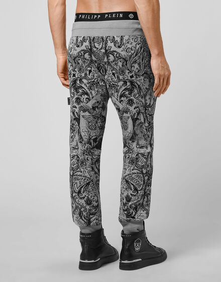 Knit Jogging Trousers Jacquard New Baroque